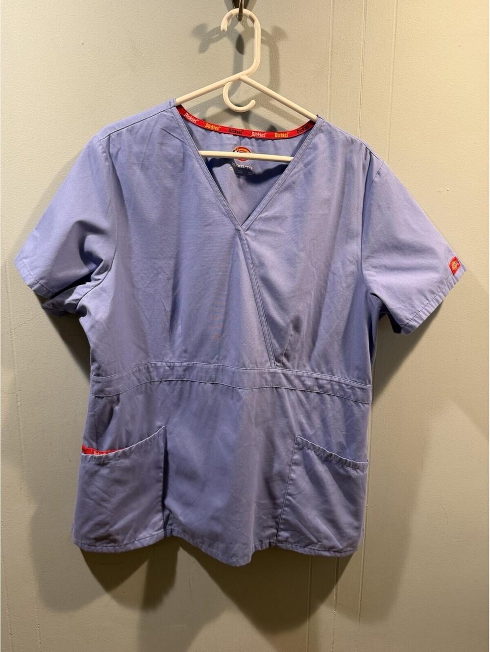 Womens Dickies Nurse Uniform Top Size XL Blue